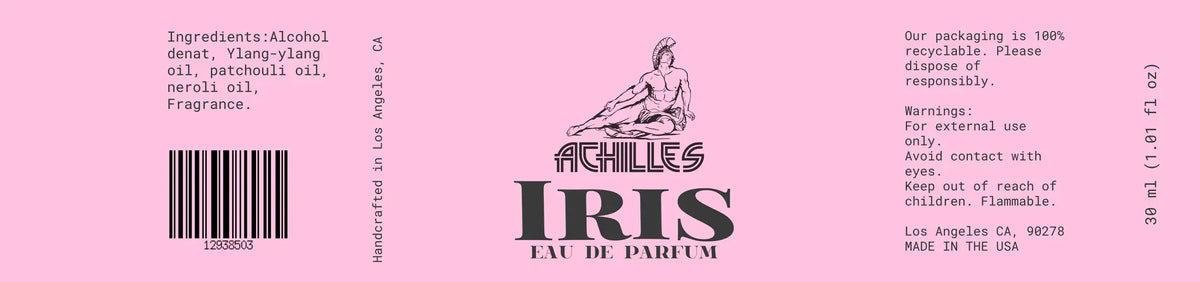 IRIS box label